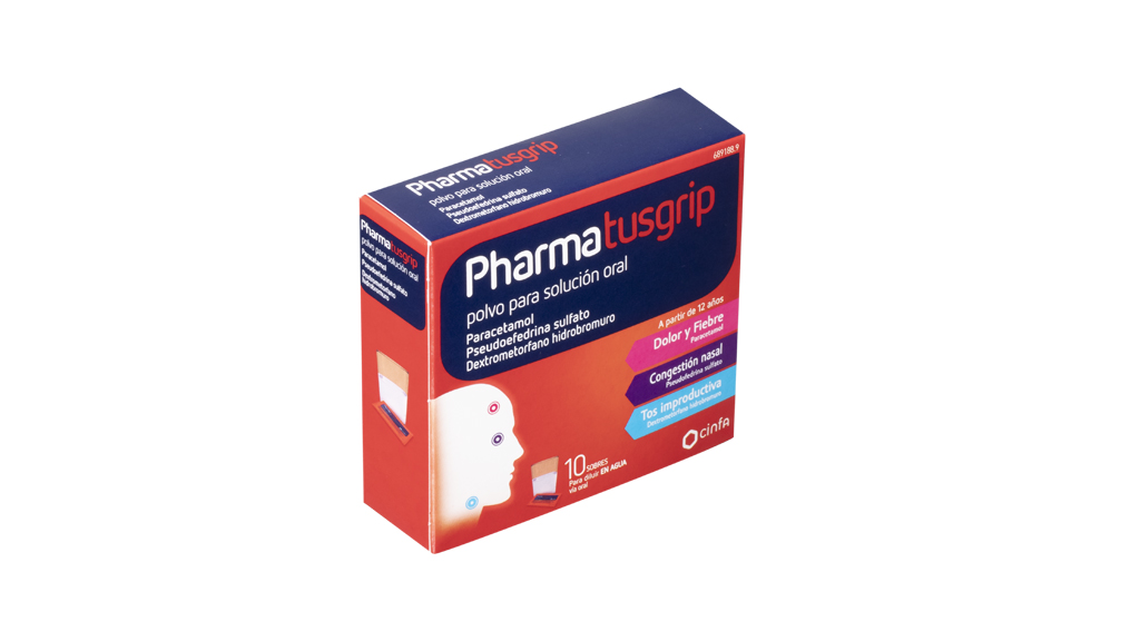 PHARMAGRIP TOS Y CONGESTION 10 SOBRES POLVO PARA SOLUCION ORAL