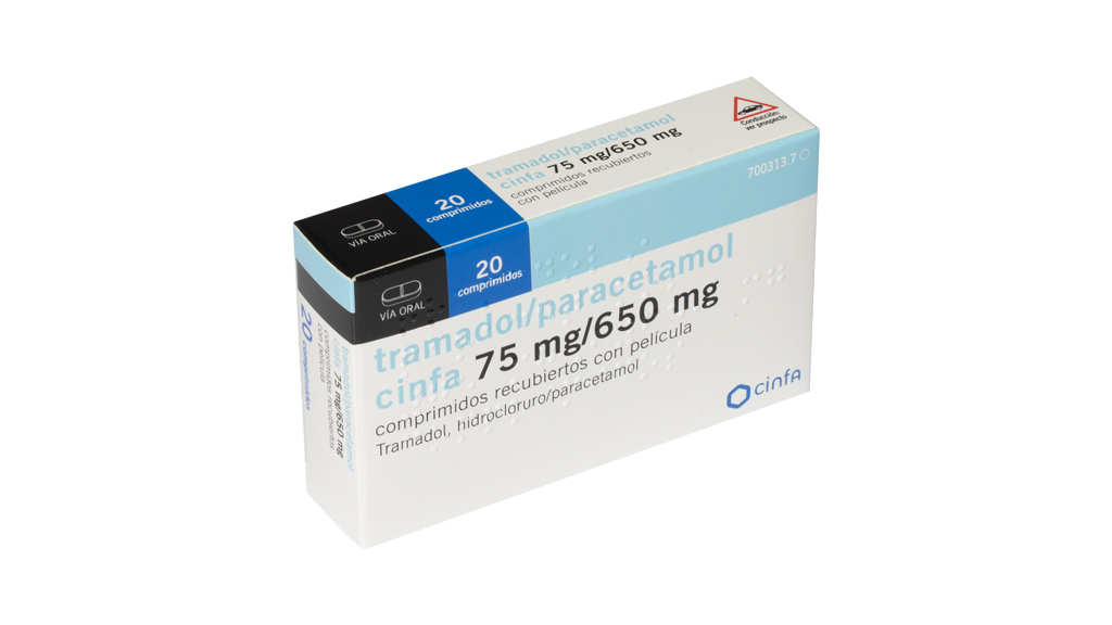 TRAMADOL/PARACETAMOL CINFA 75 mg/650 mg 20 COMPRIMIDOS RECUBIERTOS (BLISTER  PVC/PVDC/Al) - Farmacéuticos