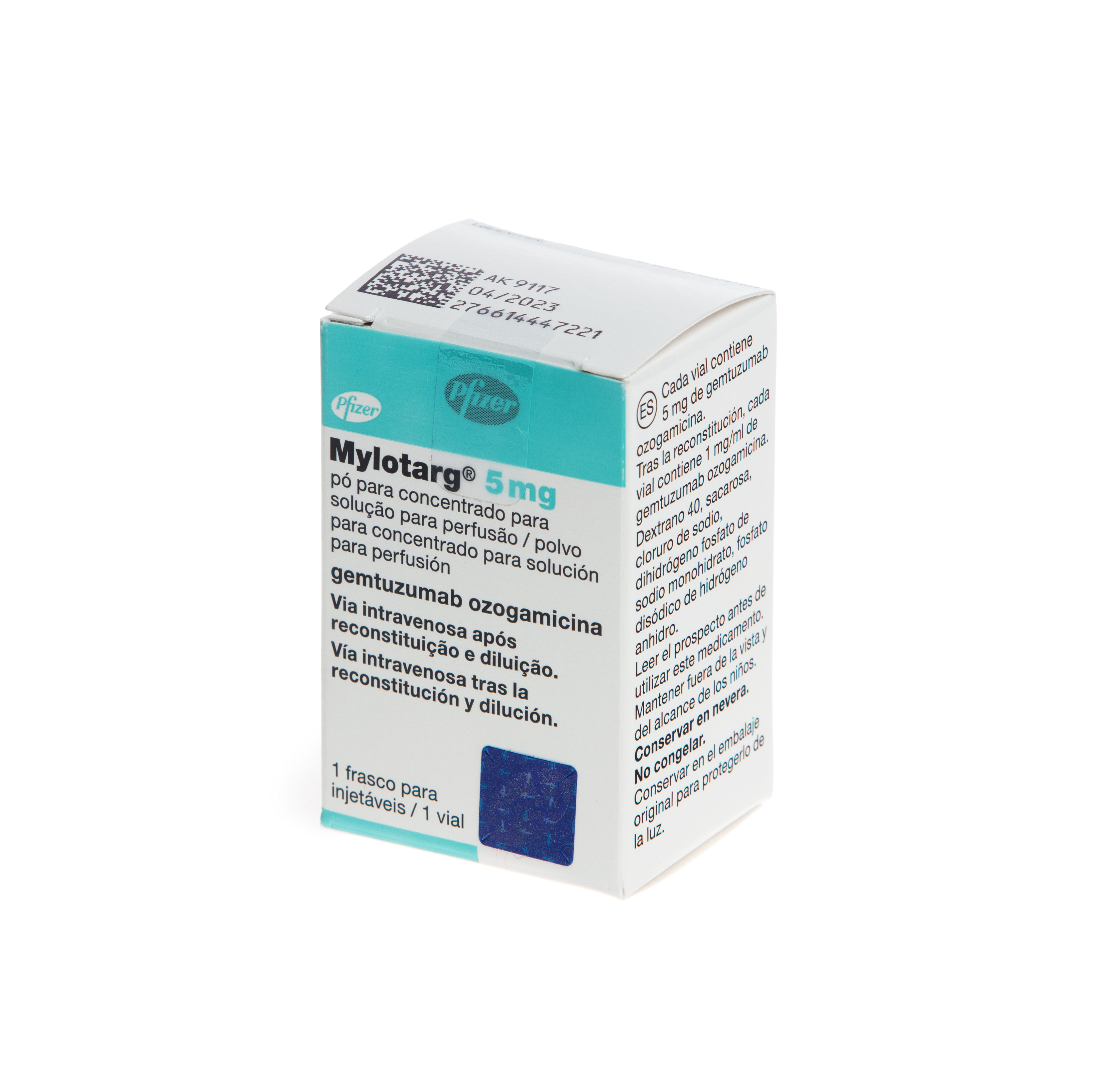 MYLOTARG 5 mg 1 VIAL 1 VIAL POLVO PARA CONCENTRADO PARA SOLUCION PARA PERFUSION
