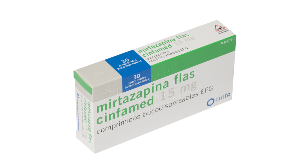 MIRTAZAPINA FLAS CINFAMED EFG 15 mg 30 COMPRIMIDOS BUCODISPERSABLES