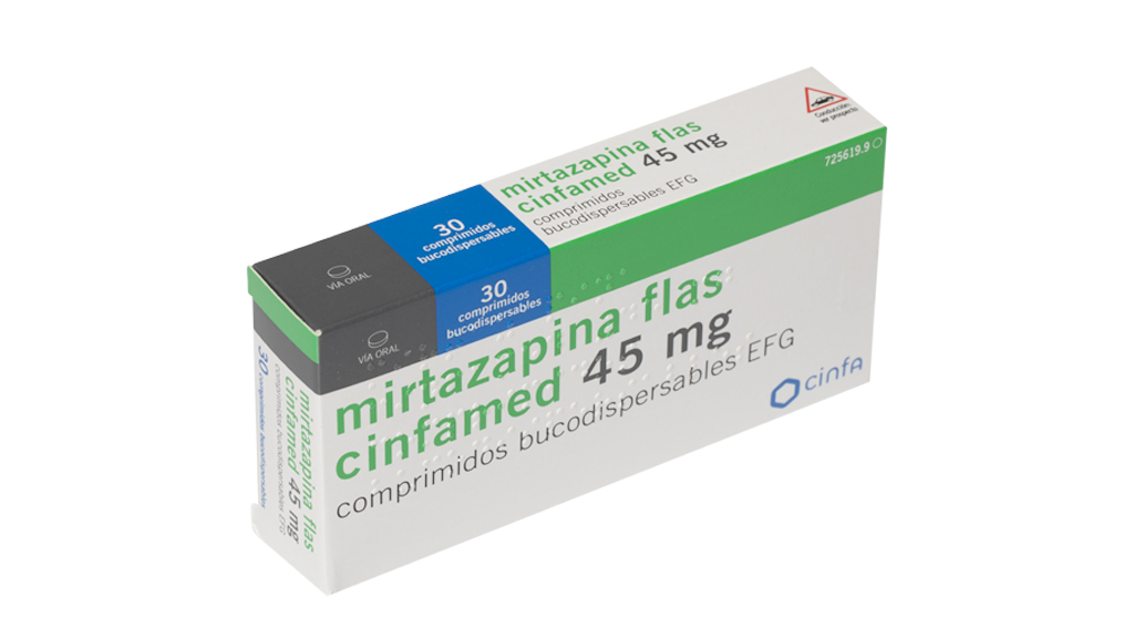 MIRTAZAPINA FLAS CINFAMED EFG 45 mg 30 COMPRIMIDOS BUCODISPERSABLES