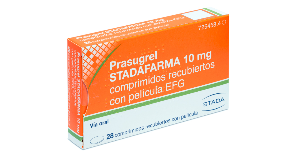 PRASUGREL STADAFARMA EFG 10 mg 28 COMPRIMIDOS RECUBIERTOS