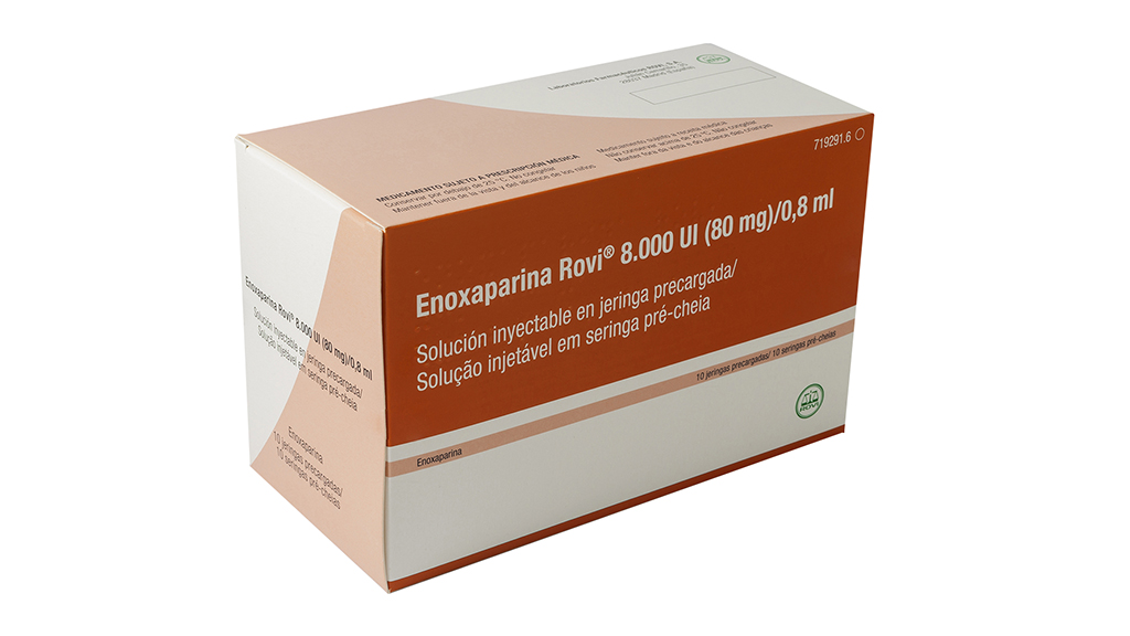 ENOXAPARINA ROVI 8000 UI 80 mg 10 JERINGAS PRECARGADAS SOLUCION INYECTABLE 0,8 ml