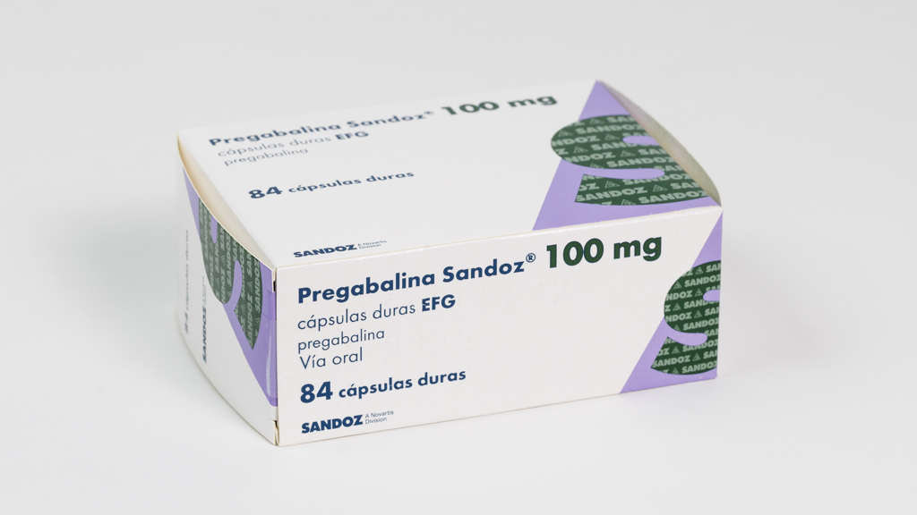 PREGABALINA SANDOZ EFG 100 mg 84 CAPSULAS