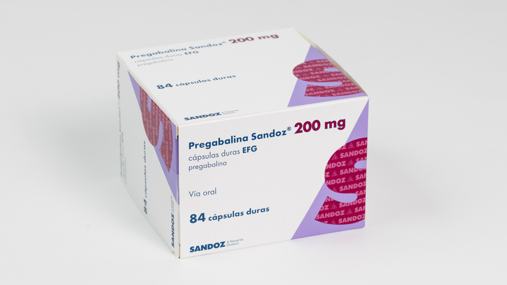 PREGABALINA SANDOZ EFG 200 mg 84 CAPSULAS