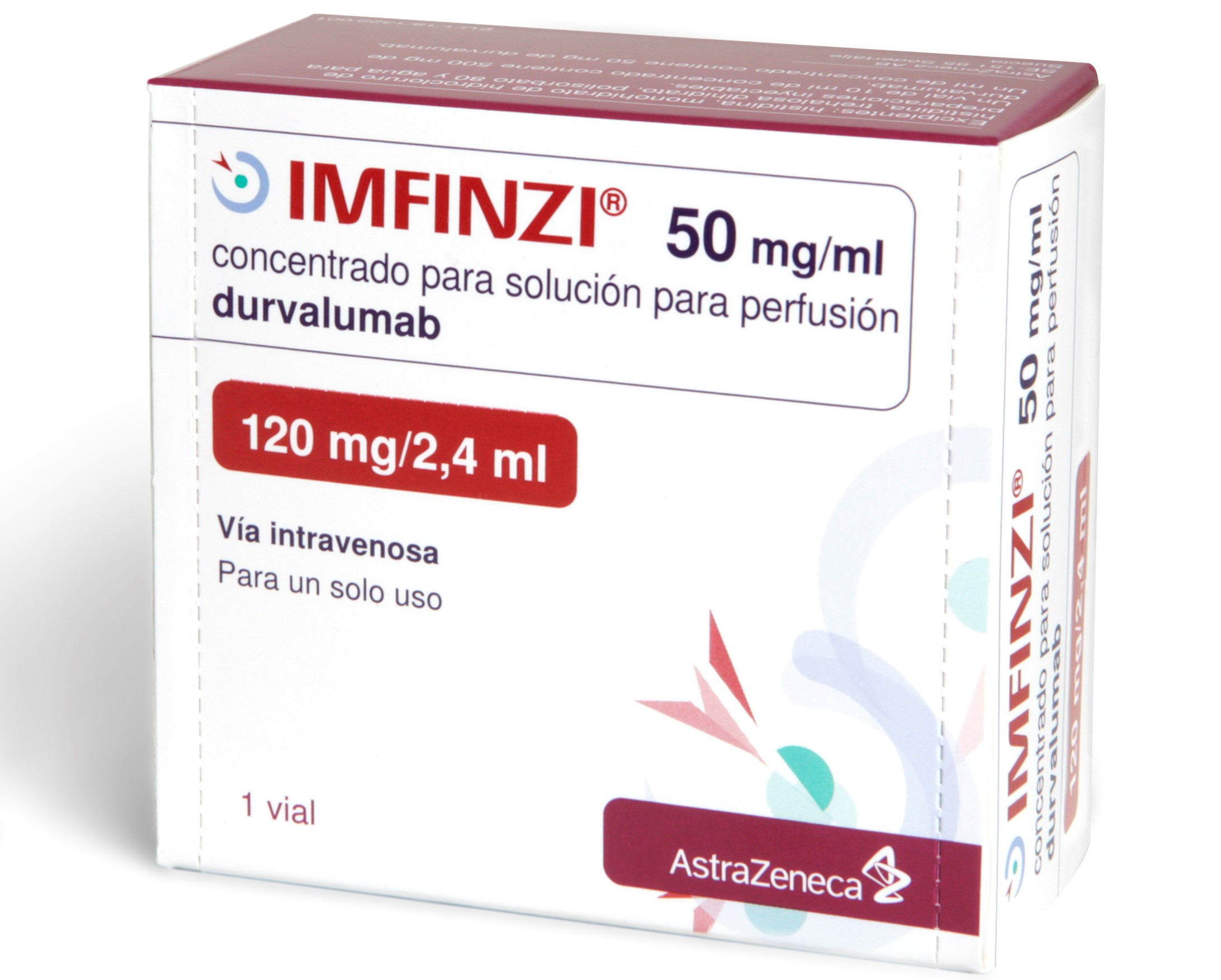 IMFINZI 50 mg/ml 1 VIAL CONCENTRADO PARA SOLUCION PARA PERFUSION 2,4 ml