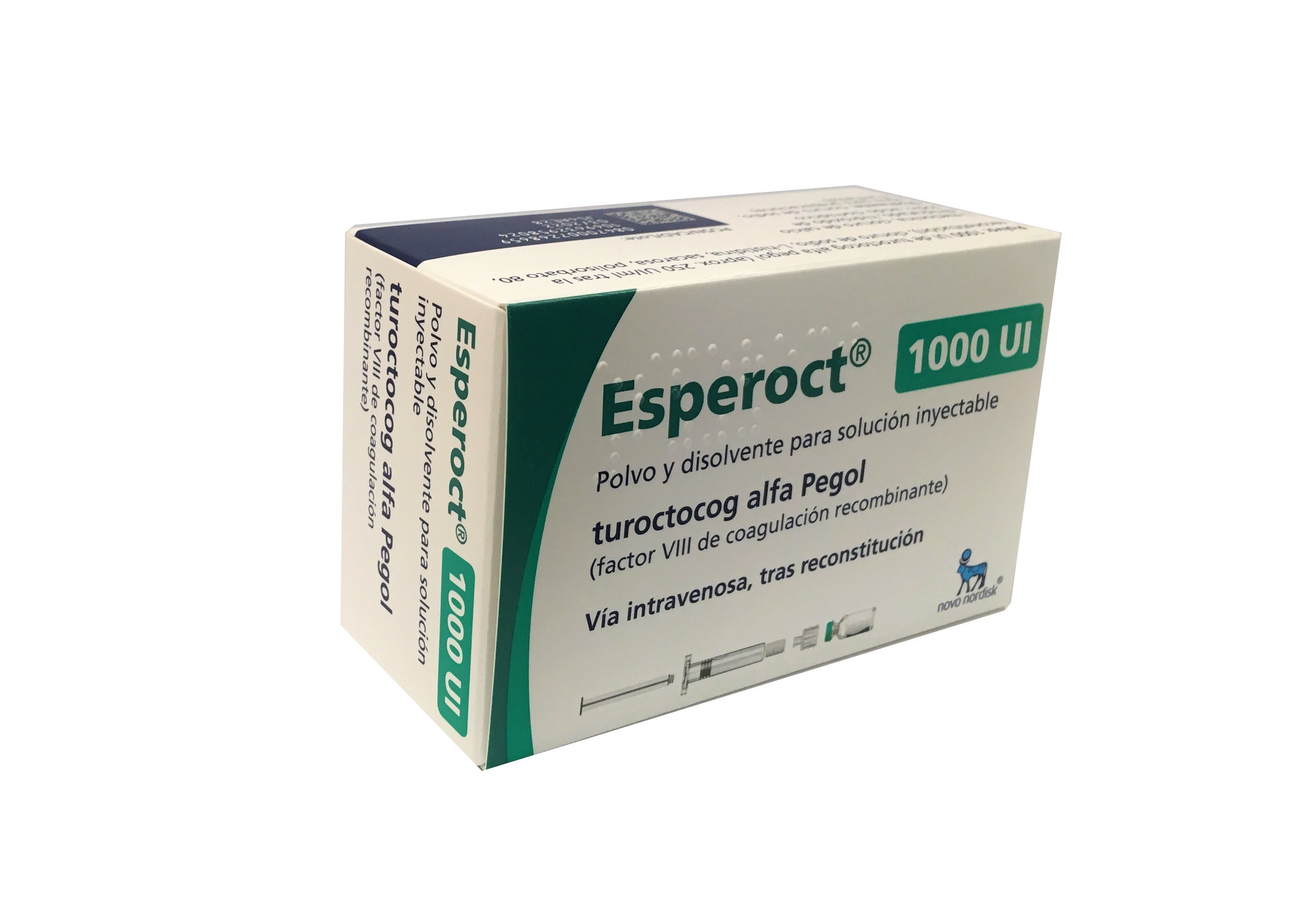 ESPEROCT 1000 UI 1 VIAL POLVO PARA SOLUCION INYECTABLE + 1 JERINGA PRECARGADA DISOLVENTE