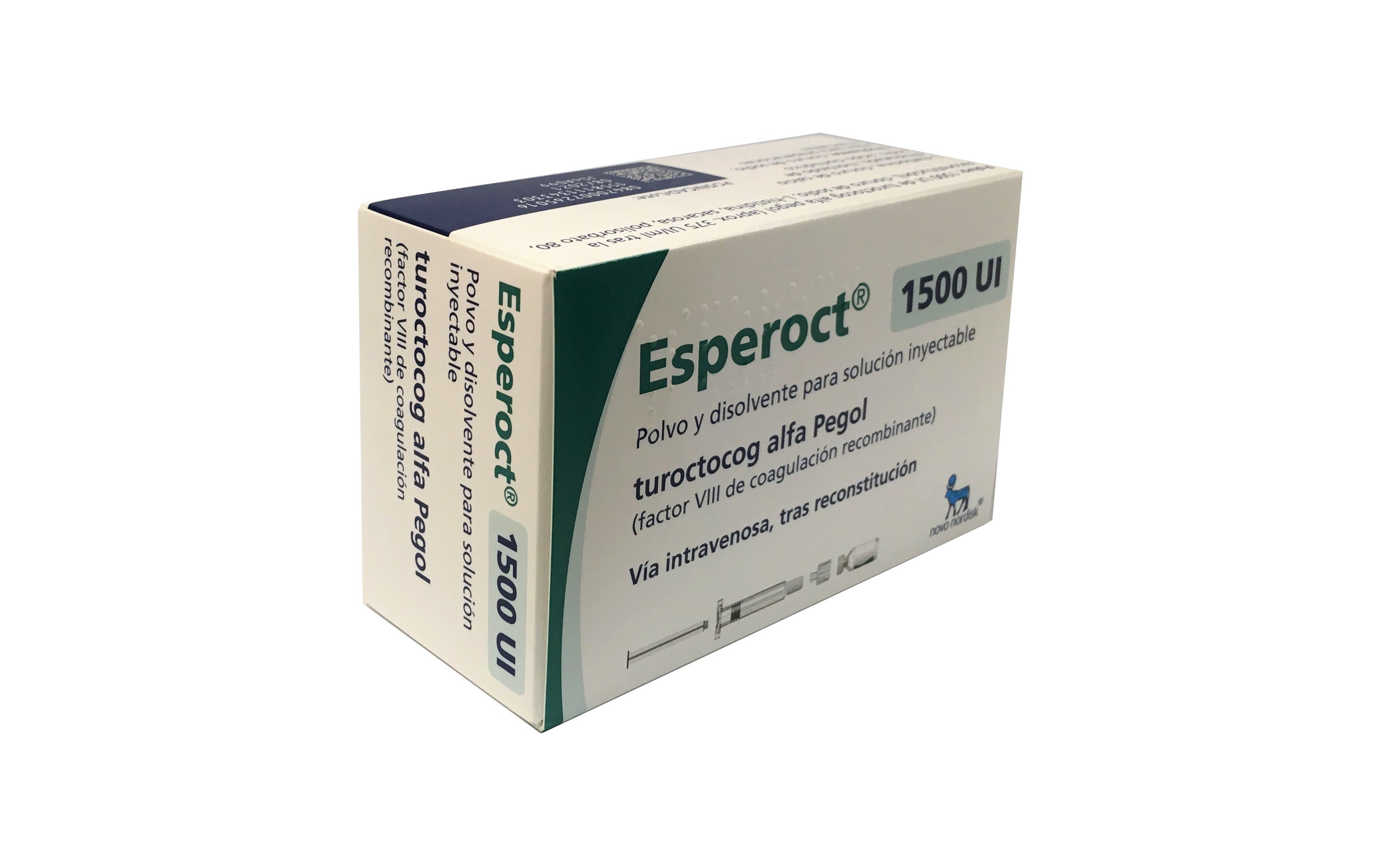 ESPEROCT 1500 UI 1 VIAL POLVO PARA SOLUCION INYECTABLE + 1 JERINGA PRECARGADA DISOLVENTE