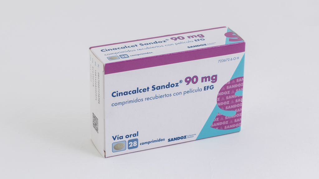 CINACALCET SANDOZ EFG 90 mg 28 COMPRIMIDOS RECUBIERTOS