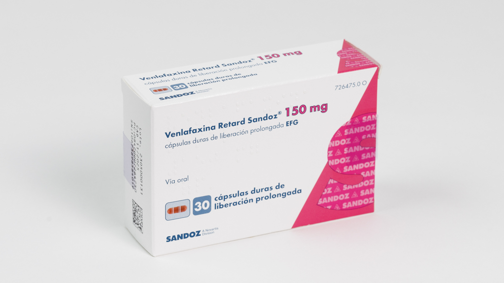 VENLAFAXINA RETARD SANDOZ EFG 150 mg 30 CAPSULAS LIBERACION PROLONGADA