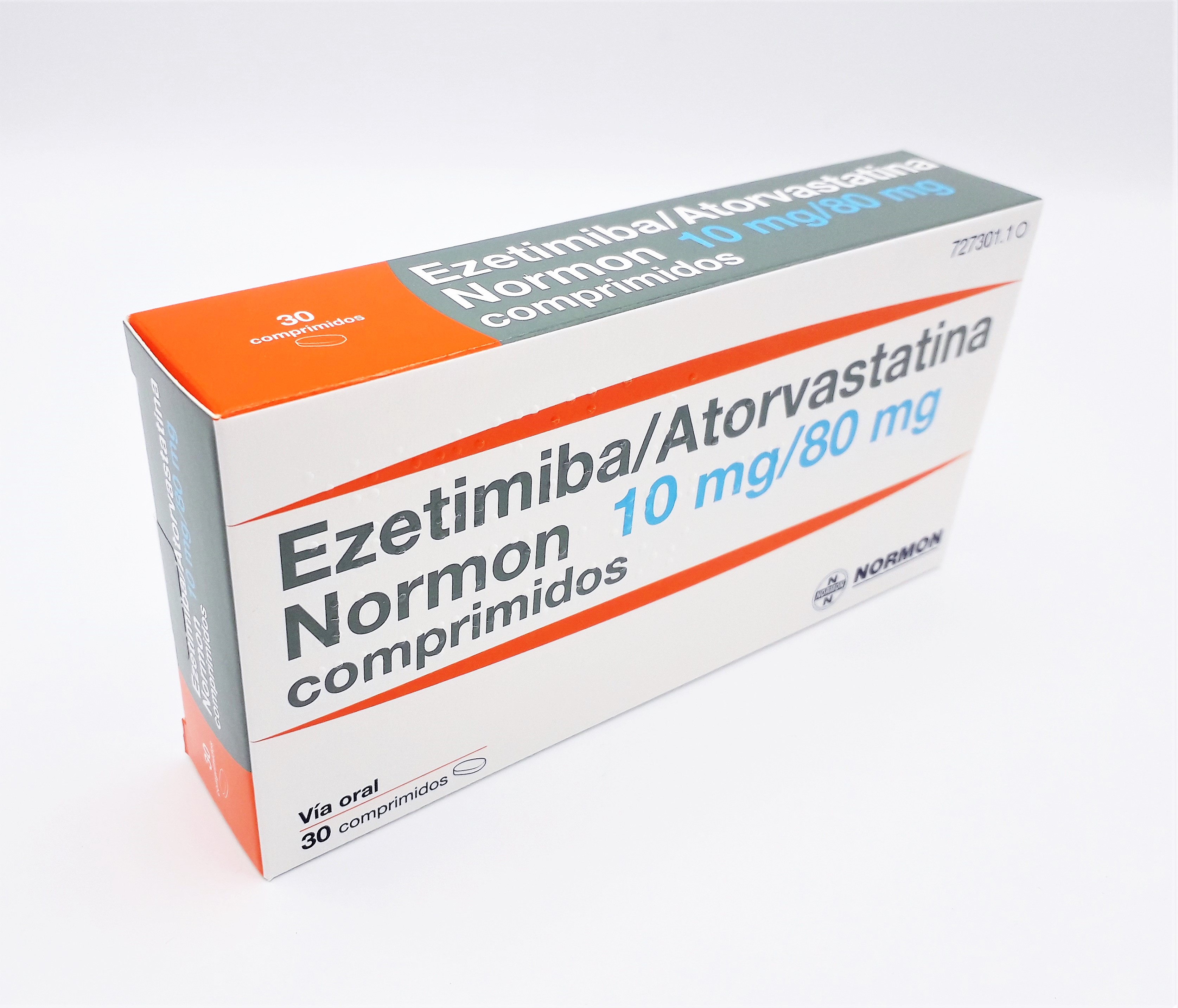 EZETIMIBA/ATORVASTATINA NORMON 10 mg/80 mg 30 COMPRIMIDOS RECUBIERTOS