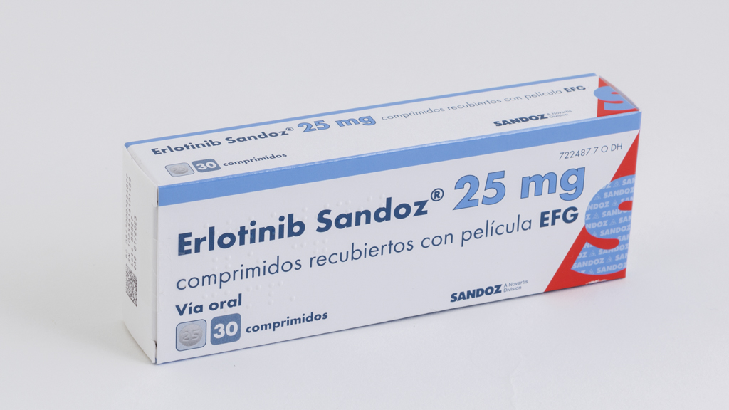 ERLOTINIB SANDOZ EFG 25 mg 30 COMPRIMIDOS RECUBIERTOS