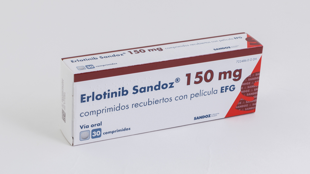 ERLOTINIB SANDOZ EFG 150 mg 30 COMPRIMIDOS RECUBIERTOS