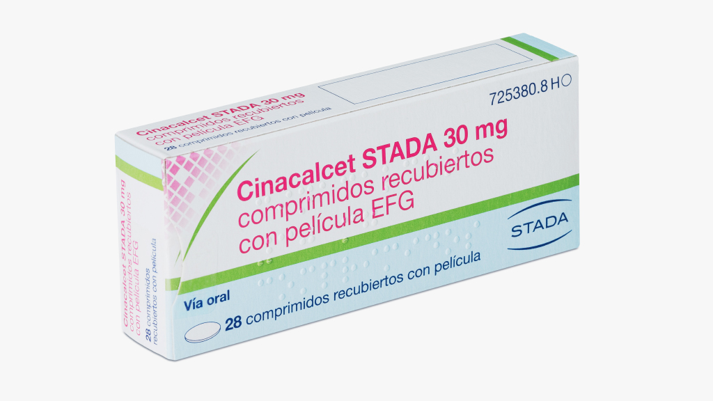 CINACALCET STADA EFG 30 mg 28 COMPRIMIDOS RECUBIERTOS