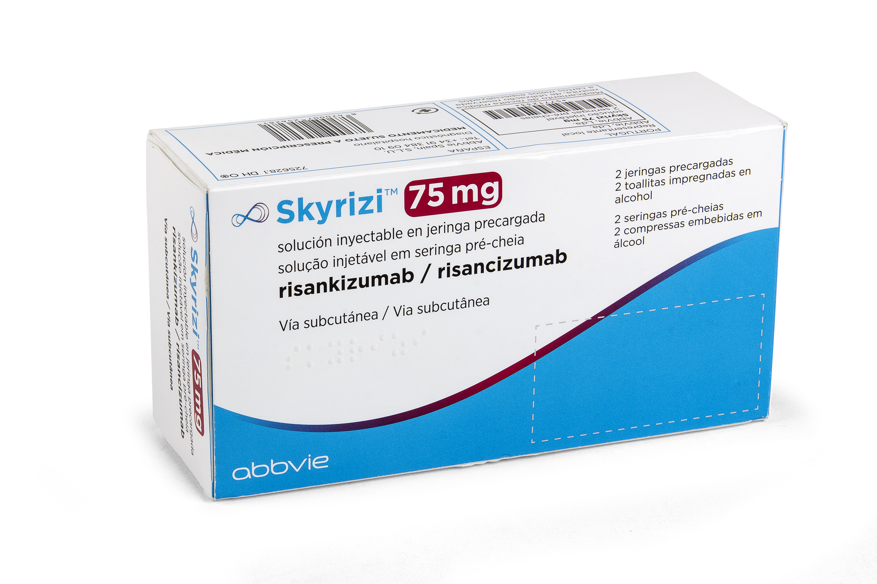 SKYRIZI 75 mg 2 JERINGAS PRECARGADAS SOLUCION INYECTABLE