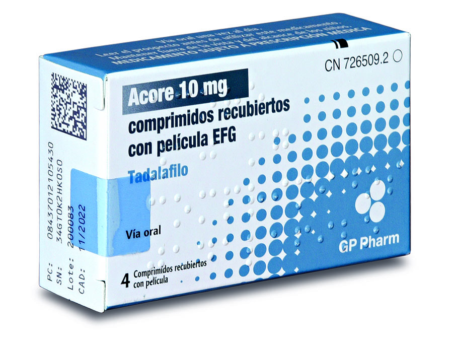 ACORE EFG 10 mg 4 COMPRIMIDOS RECUBIERTOS