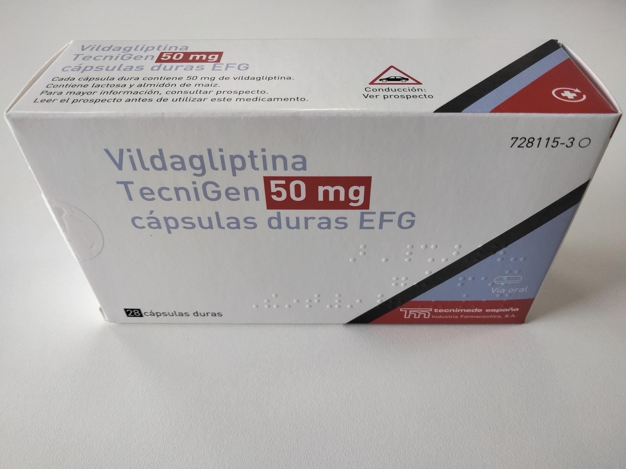 Vildagliptina Tecnigen Efg Mg Capsulas Farmac Uticos