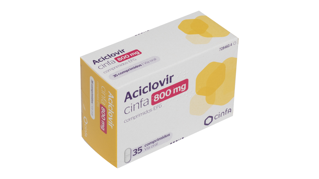 ACICLOVIR CINFA EFG 800 mg 35 COMPRIMIDOS