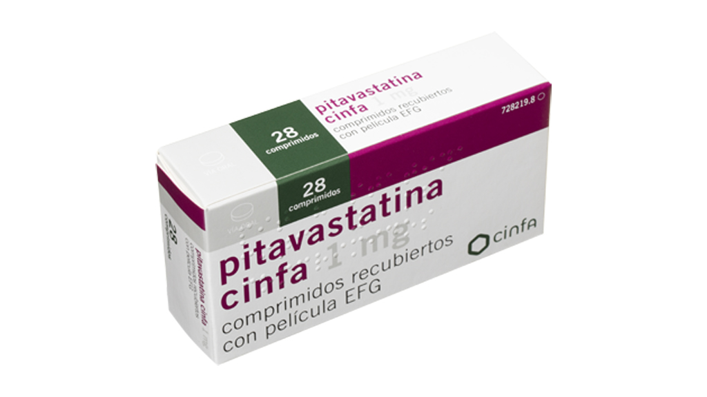 PITAVASTATINA CINFA EFG 1 mg 28 COMPRIMIDOS RECUBIERTOS