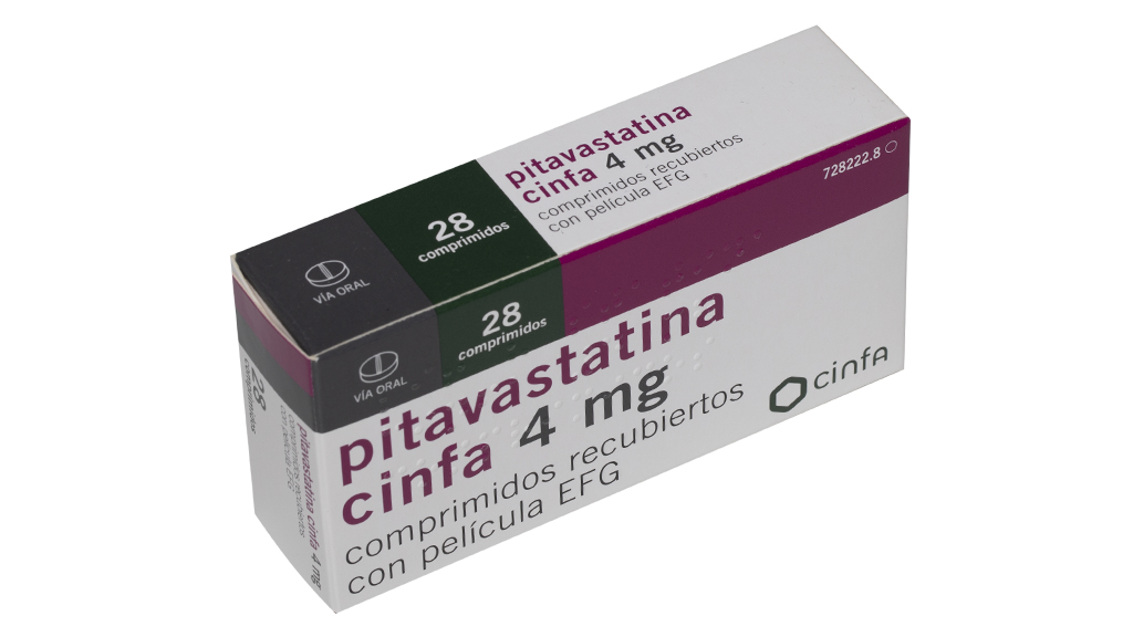 PITAVASTATINA CINFA EFG 4 mg 28 COMPRIMIDOS RECUBIERTOS