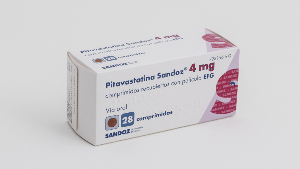 PITAVASTATINA SANDOZ EFG 4 mg 28 COMPRIMIDOS RECUBIERTOS