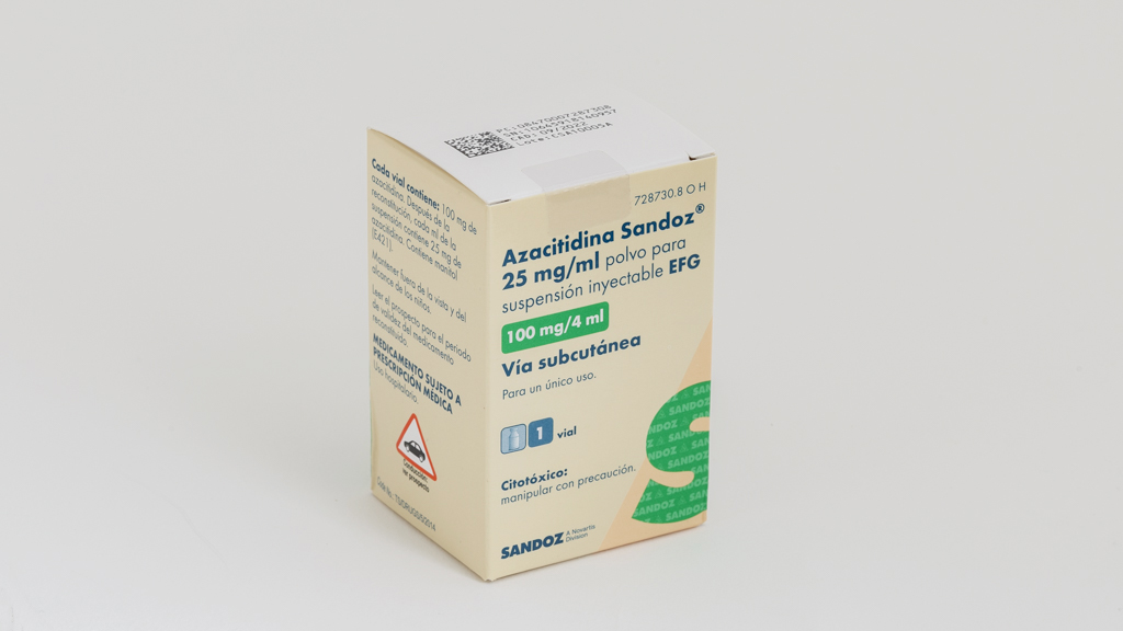 AZACITIDINA SANDOZ EFG 100 mg 1 VIAL POLVO PARA SUSPENSION INYECTABLE