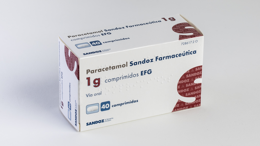 PARACETAMOL SANDOZ FARMACEUTICA EFG 1 g 20 COMPRIMIDOS