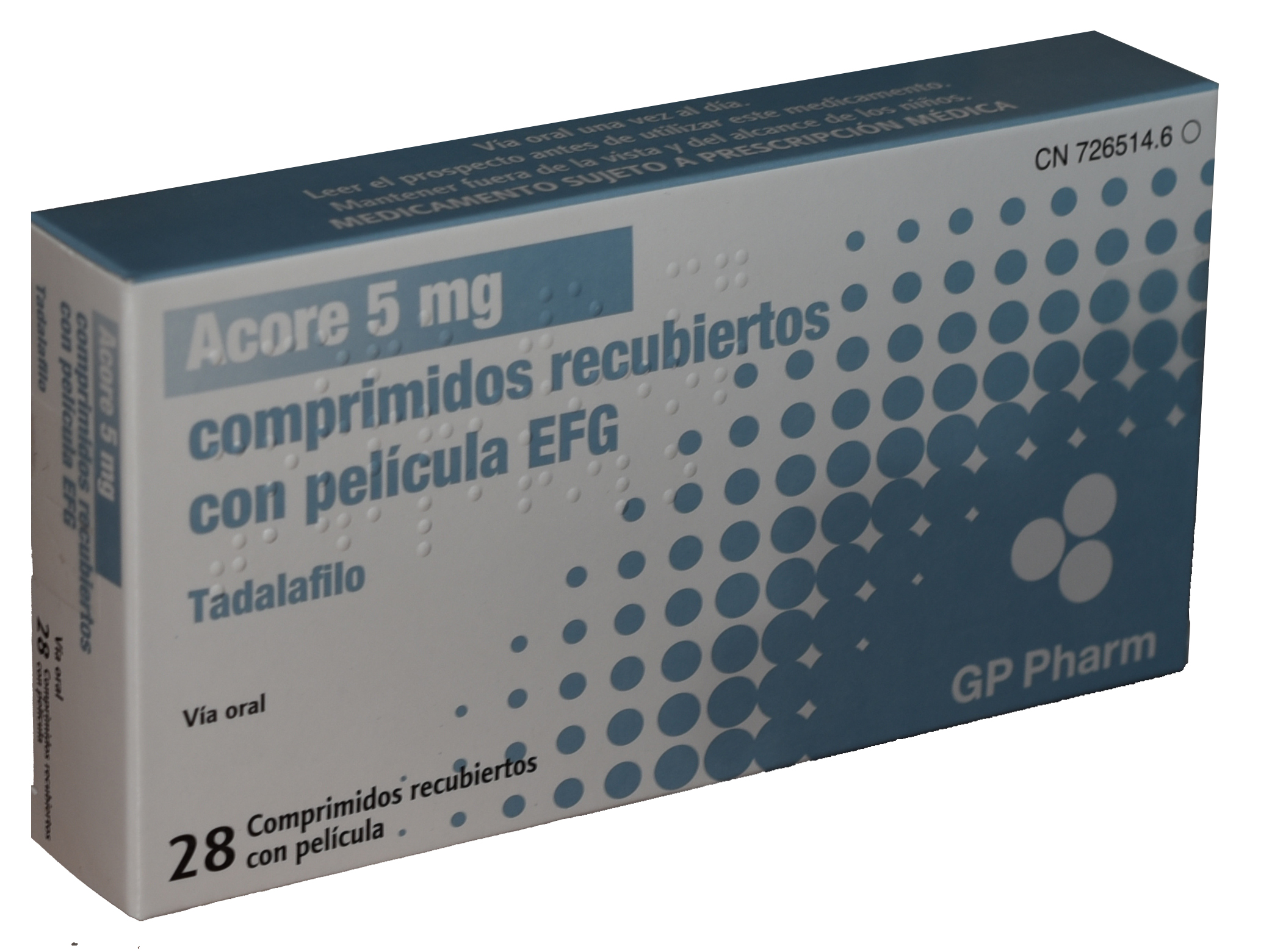 ACORE EFG 5 mg 28 COMPRIMIDOS RECUBIERTOS