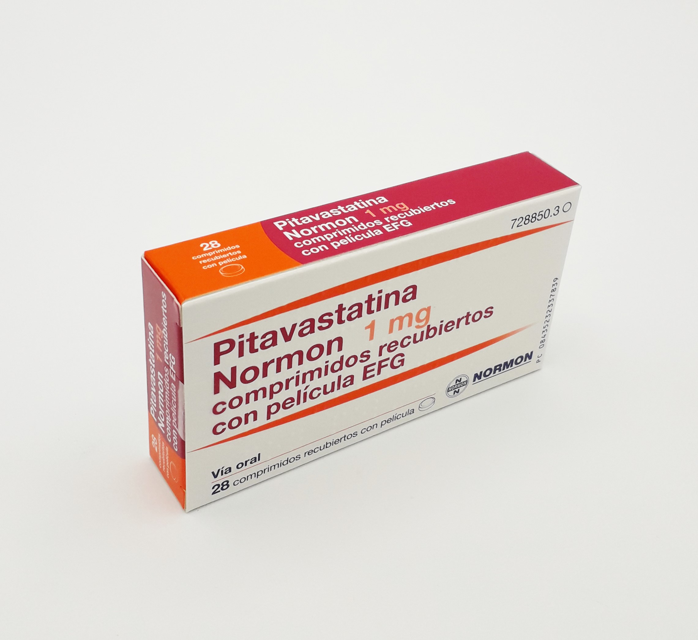 PITAVASTATINA NORMON EFG 1 mg 28 COMPRIMIDOS RECUBIERTOS