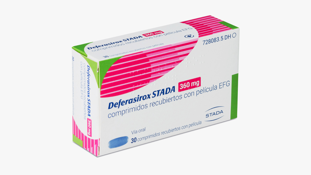 DEFERASIROX STADA EFG 360 mg 30 COMPRIMIDOS RECUBIERTOS