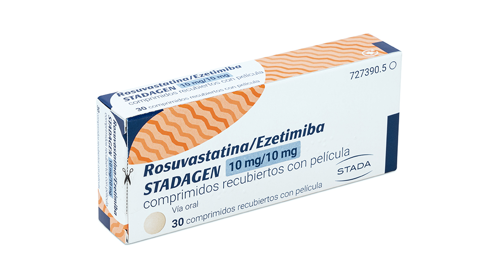 ROSUVASTATINA/EZETIMIBA STADAGEN 10 mg/10 mg 30 COMPRIMIDOS RECUBIERTOS