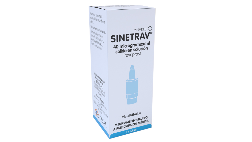 SINETRAV 40 microgramos/ml COLIRIO EN SOLUCION 1 FRASCO 2,5 ml