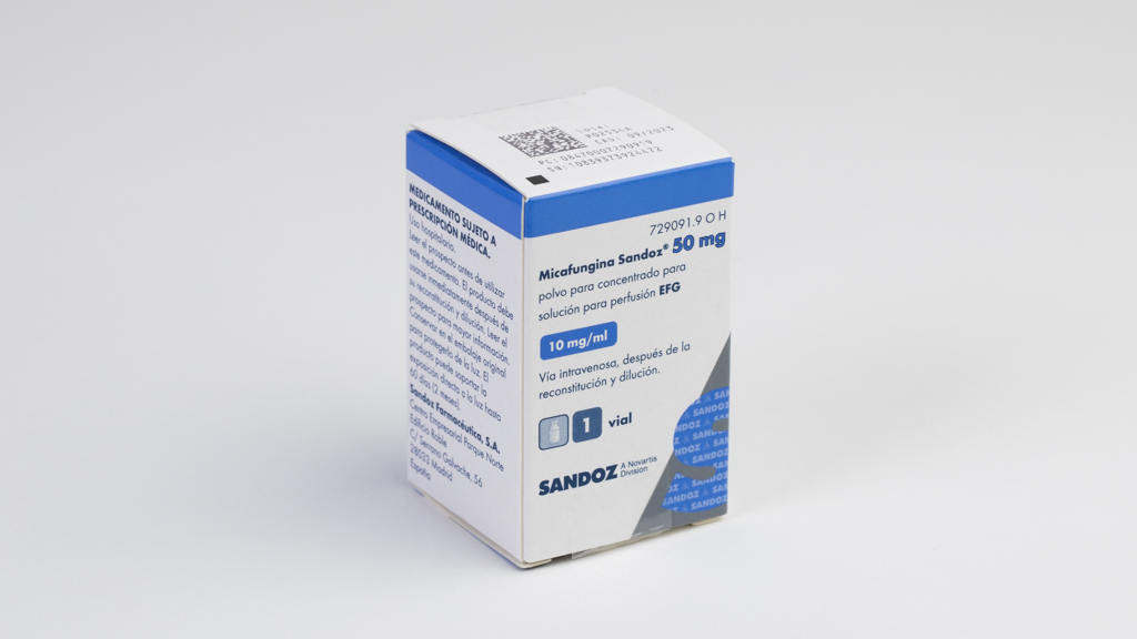 MICAFUNGINA SANDOZ EFG 50 mg 1 VIAL POLVO PARA SOLUCION PARA PERFUSION