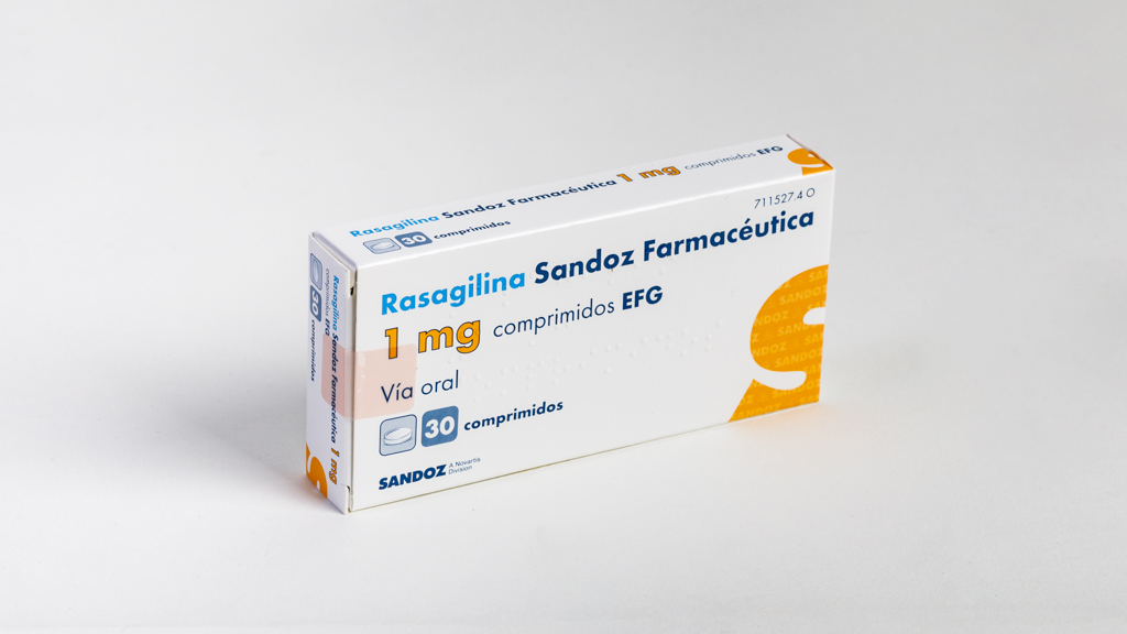 RASAGILINA SANDOZ FARMACEUTICA EFG 1 mg 30 COMPRIMIDOS