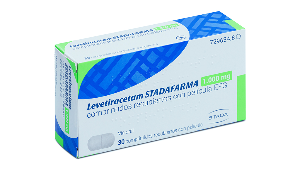 LEVETIRACETAM STADAFARMA EFG 1000 mg 30 COMPRIMIDOS RECUBIERTOS