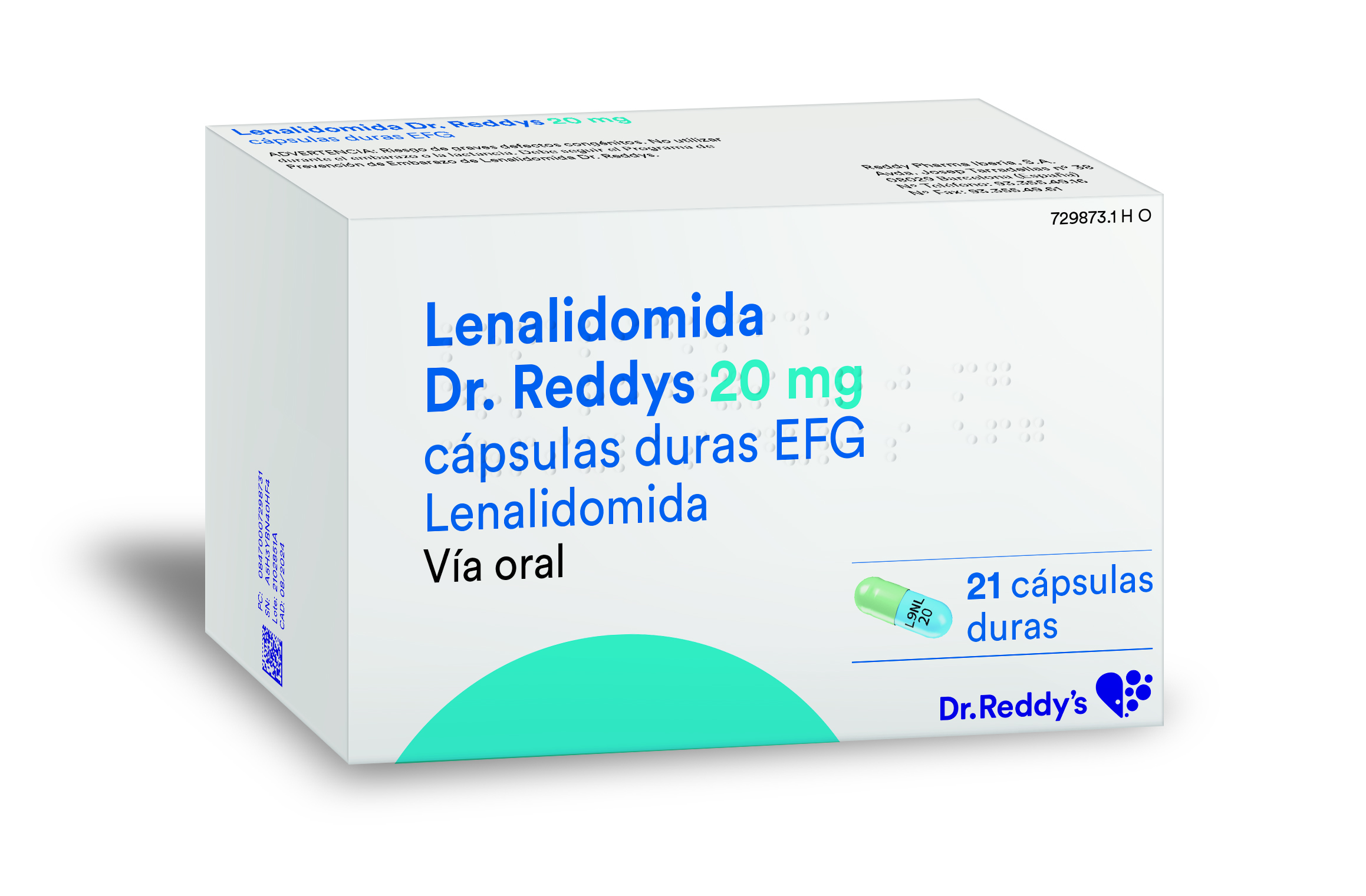 LENALIDOMIDA DR. REDDYS EFG 20 mg 21 CAPSULAS