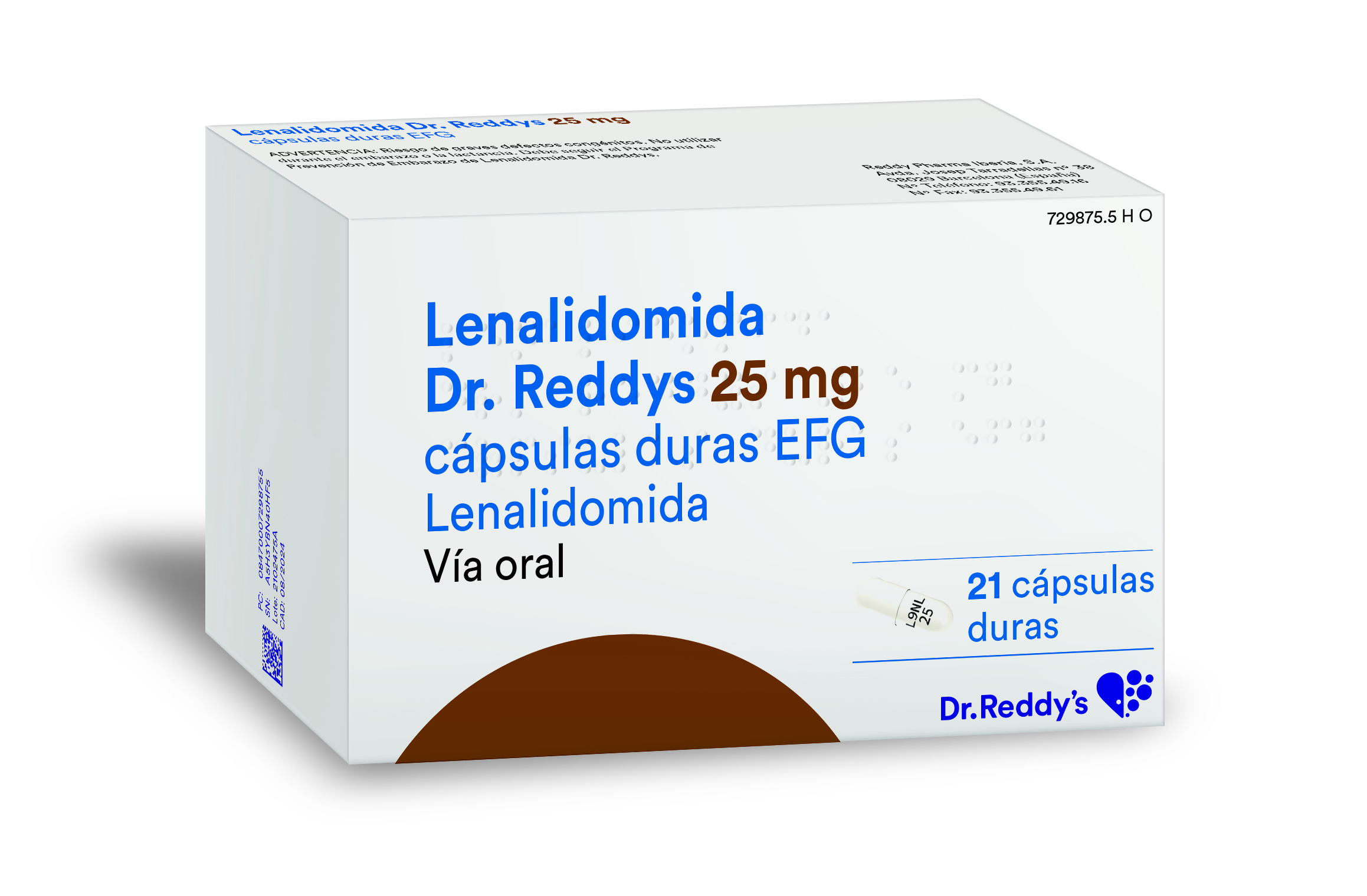 LENALIDOMIDA DR. REDDYS EFG 25 mg 21 CAPSULAS