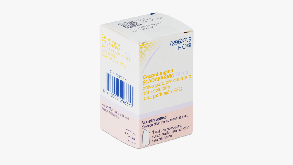 CASPOFUNGINA STADAFARMA EFG 70 mg 1 VIAL POLVO PARA CONCENTRADO PARA SOLUCION PARA PERFUSION
