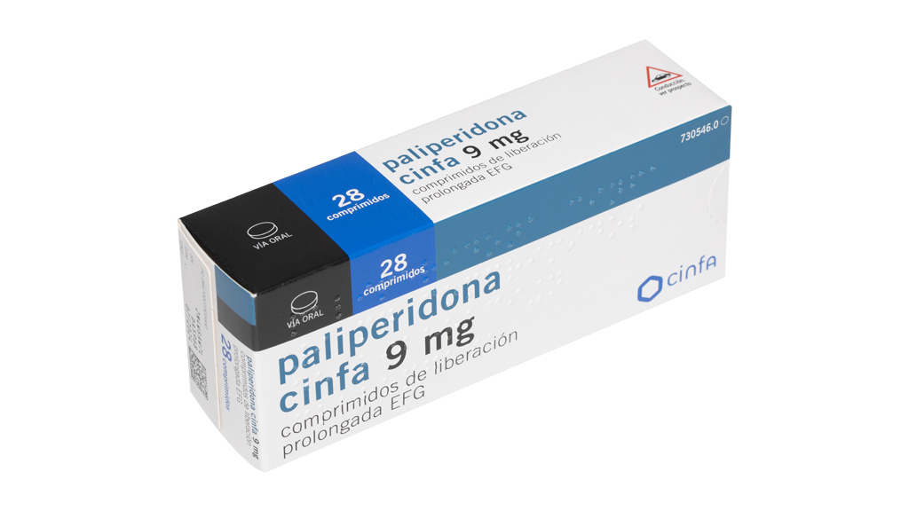 PALIPERIDONA CINFA EFG 9 mg 28 COMPRIMIDOS LIBERACION PROLONGADA