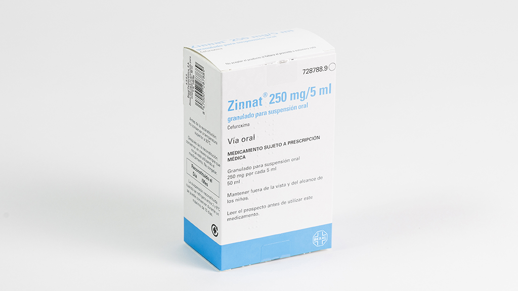 ZINNAT 250 mg/5 ml GRANULADO PARA SUSPENSION ORAL 1 FRASCO 50 ml