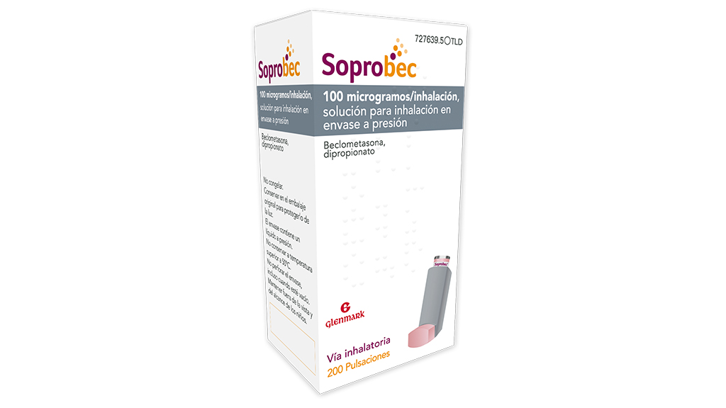 SOPROBEC 100 microgramos/INHALACION SOLUCION PARA INHALACION EN ENVASE A PRESION 1 INHALADOR 200 PULSACIONES