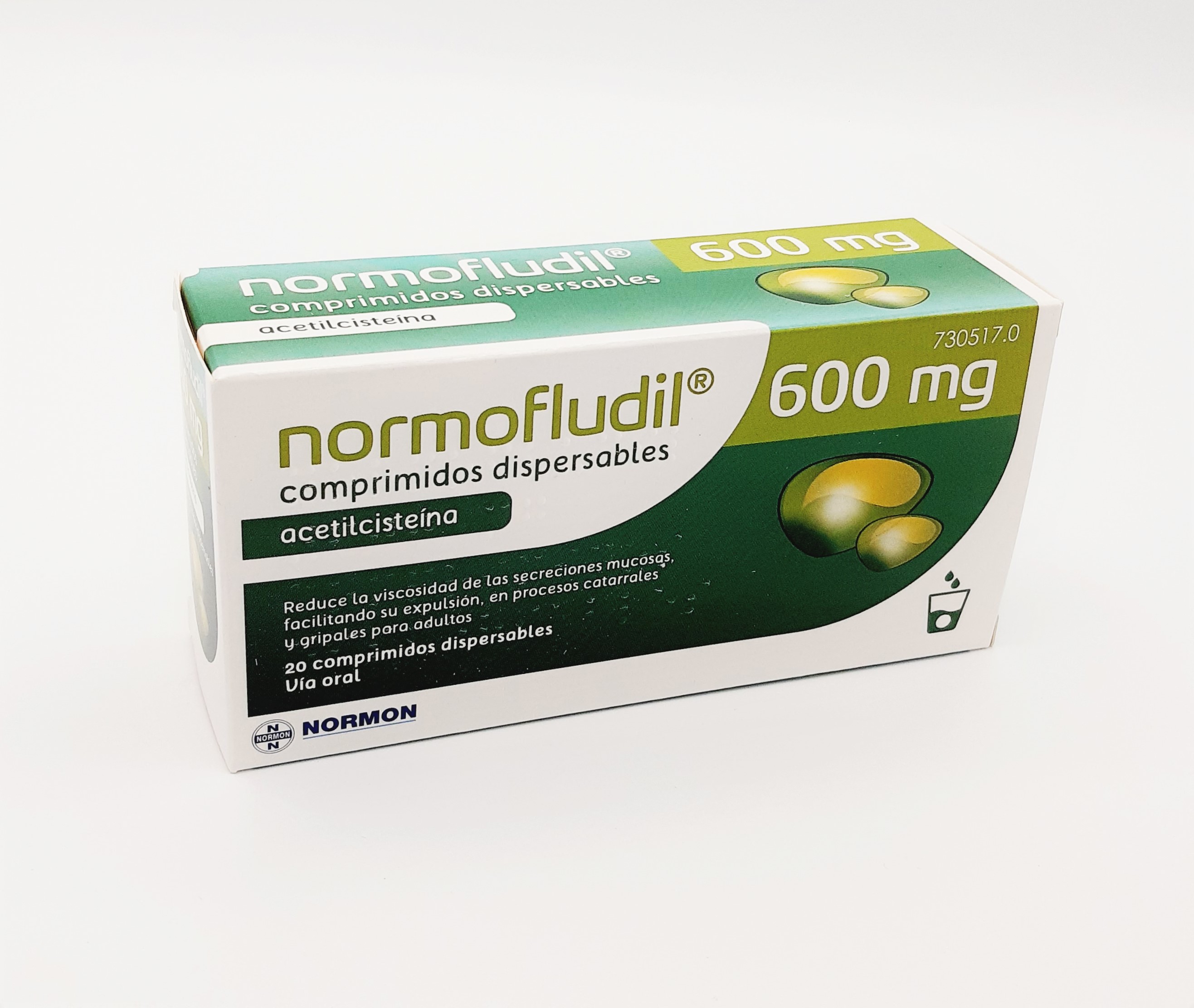 NORMOFLUDIL FORTE 600 mg 20 COMPRIMIDOS DISPERSABLES