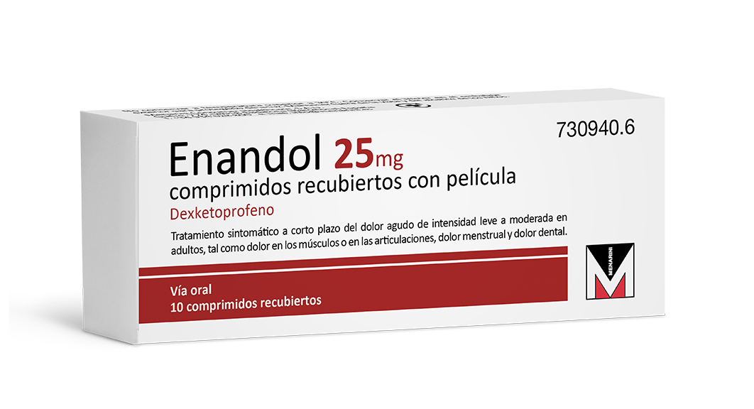 ENANDOL 25 mg 10 COMPRIMIDOS RECUBIERTOS