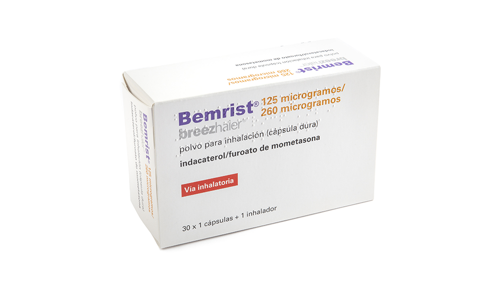 BEMRIST BREEZHALER 125 microgramos/260 microgramos 30 CAPSULAS PARA INHALACION + 1 INHALADOR