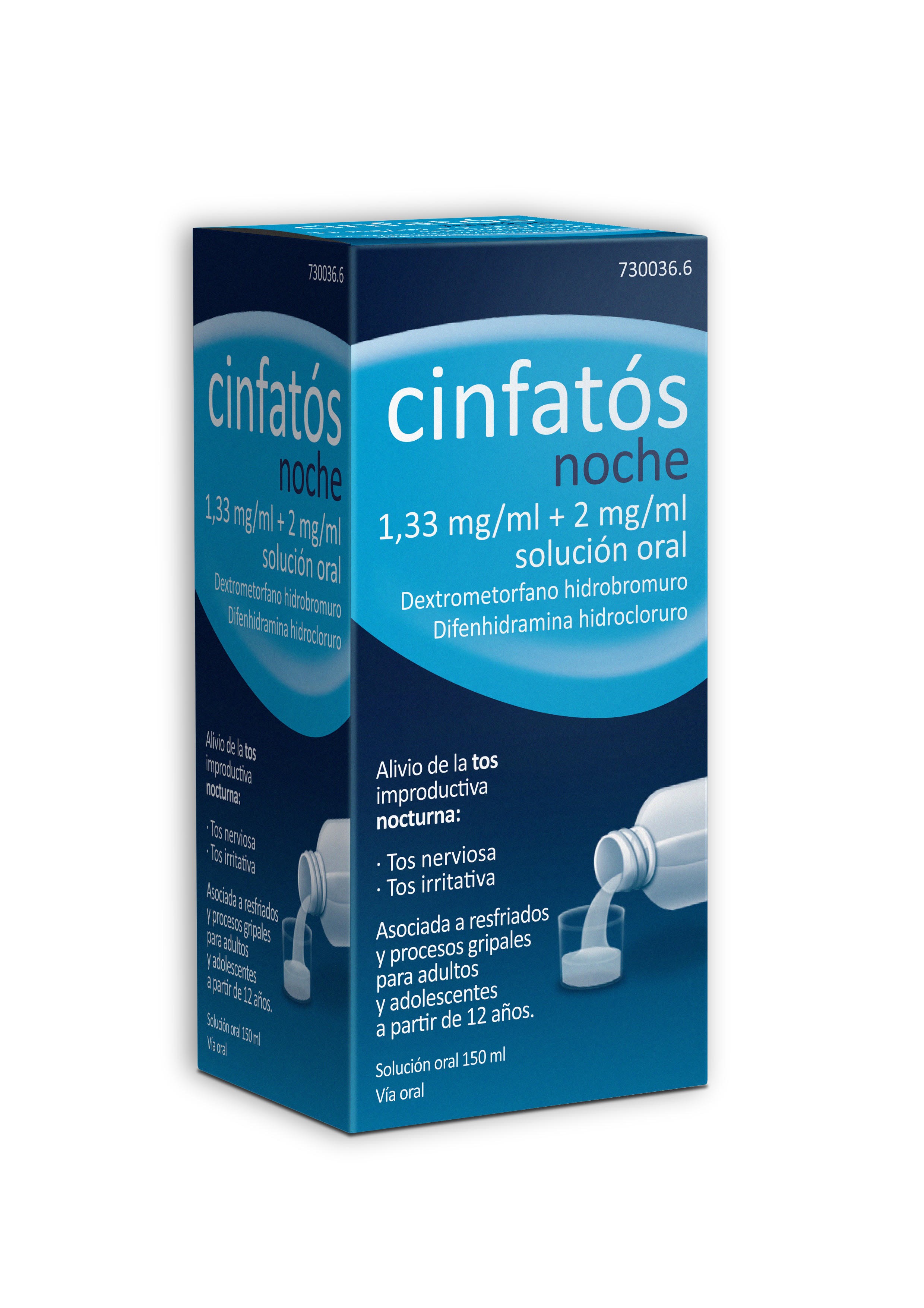 CINFATOS NOCHE 1,33 mg/ml + 2 mg/ml SOLUCION ORAL 1 FRASCO 150 ml