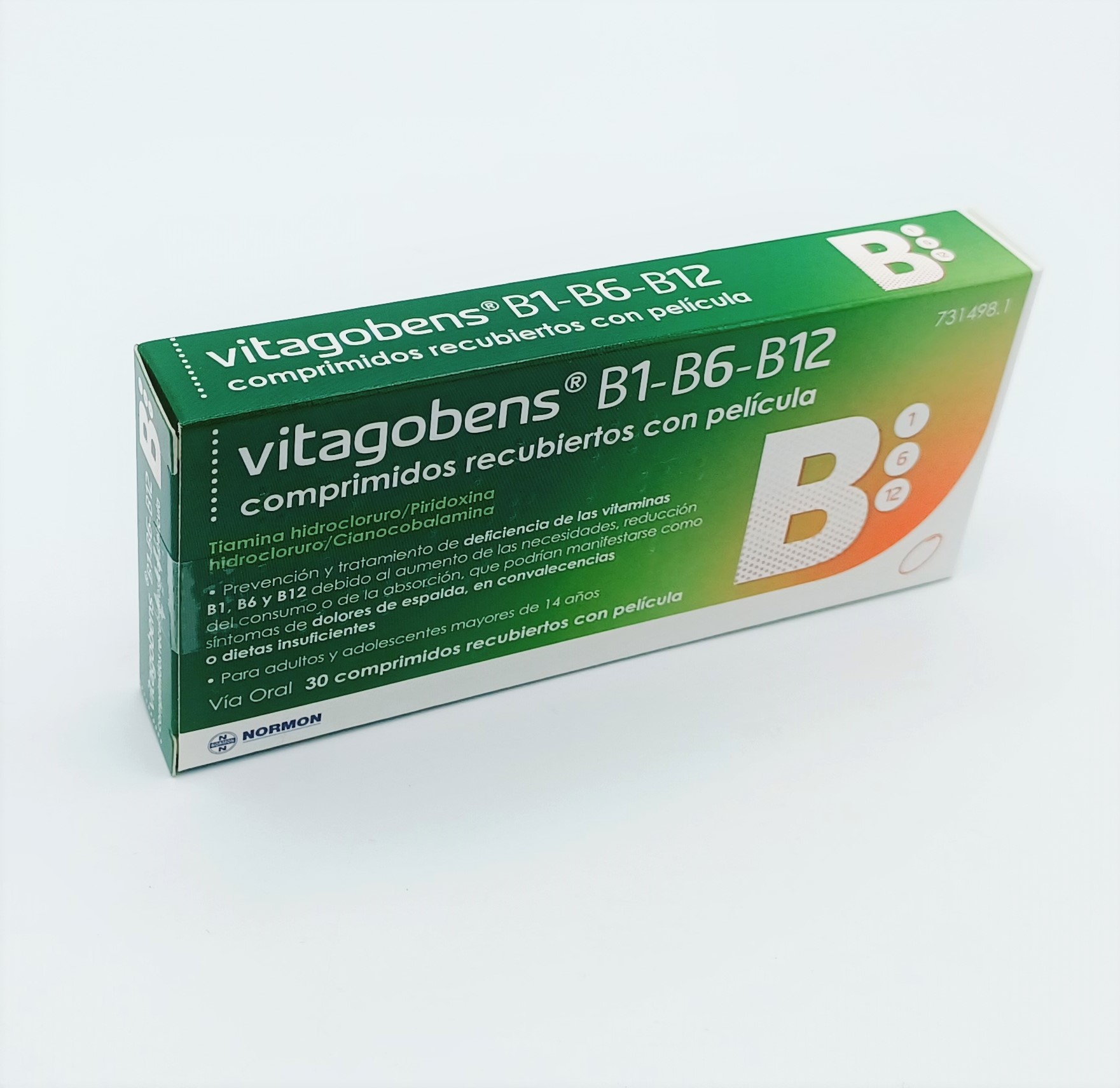 VITAGOBENS B1 B6 B12 30 COMPRIMIDOS RECUBIERTOS
