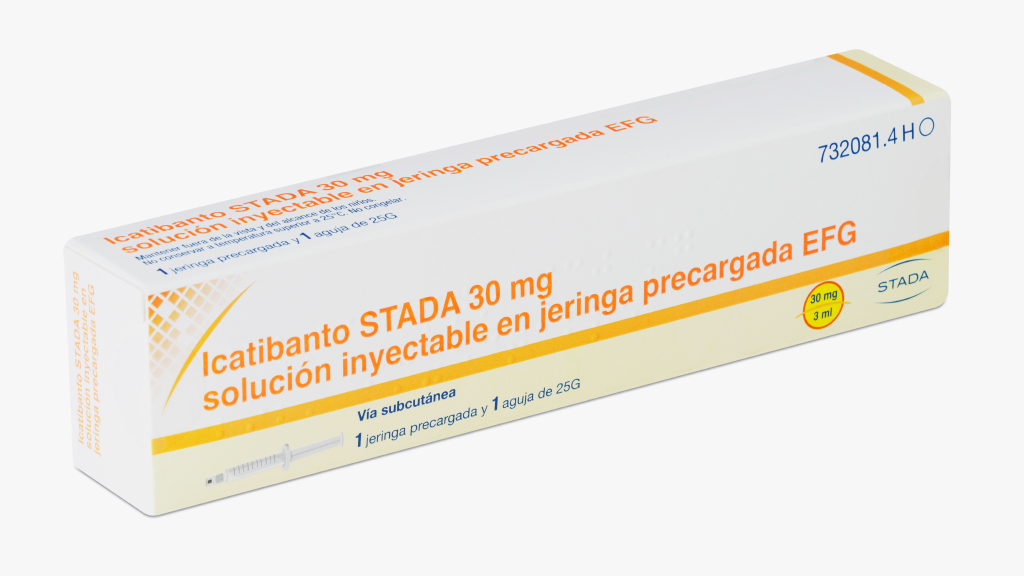 ICATIBANTO STADA EFG 30 mg 1 JERINGA PRECARGADA SOLUCION INYECTABLE 3 ml + 1 AGUJA