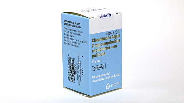 CLORAMBUCILO ASPEN 2 mg 50 COMPRIMIDOS RECUBIERTOS