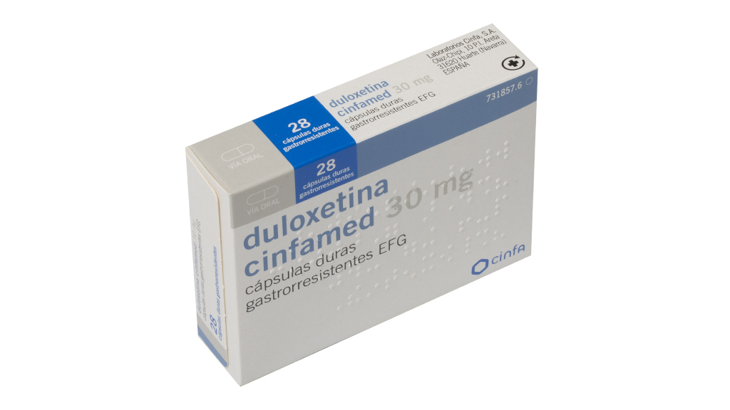 DULOXETINA CINFAMED EFG 30 mg 28 CAPSULAS GASTRORRESISTENTES