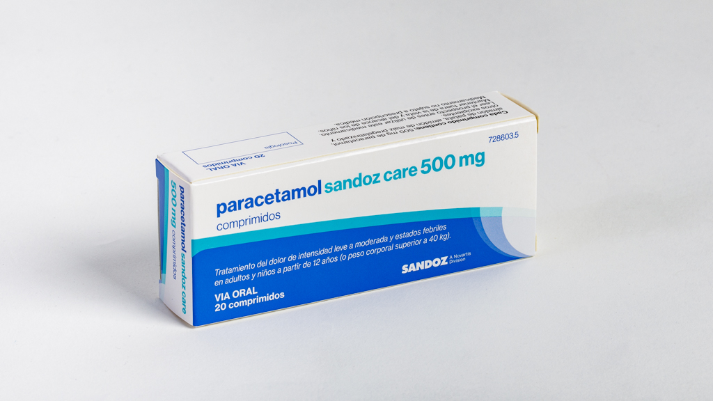PARACETAMOL SANDOZ CARE EFG 500 mg 20 COMPRIMIDOS